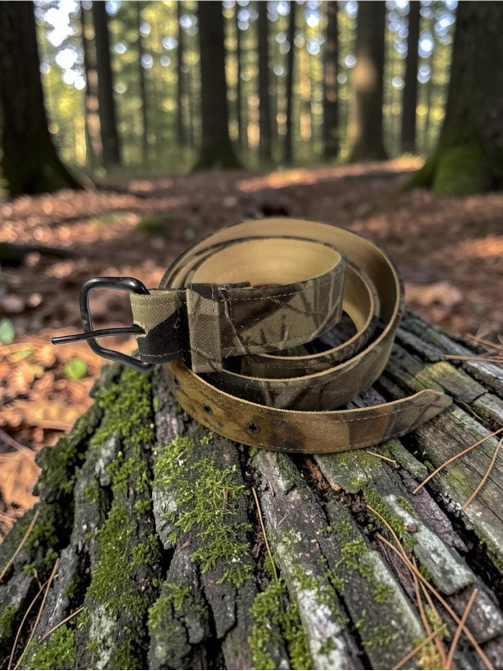 Genuine Leather made in Dominican Republic Green Camo Men's Belt -Size 40-48